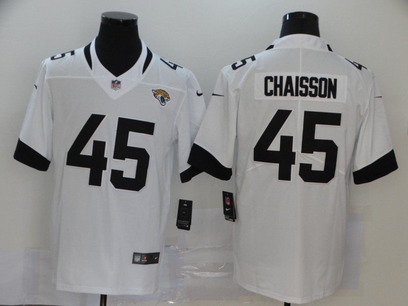 Men's Jacksonville Jaguars K'Lavon Chaisson #45 White Jersey